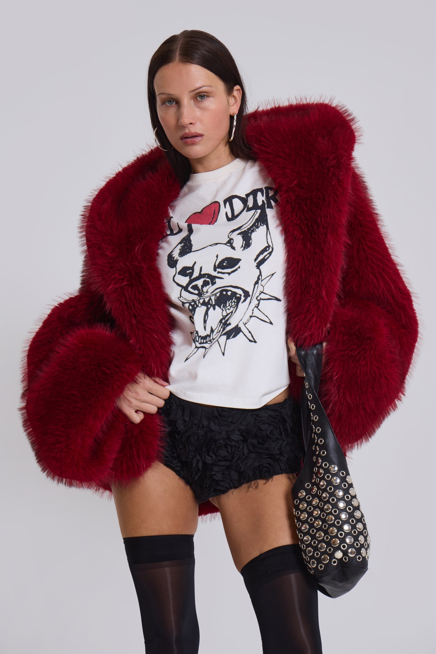 Marwa Oversized Faux Fur Coat