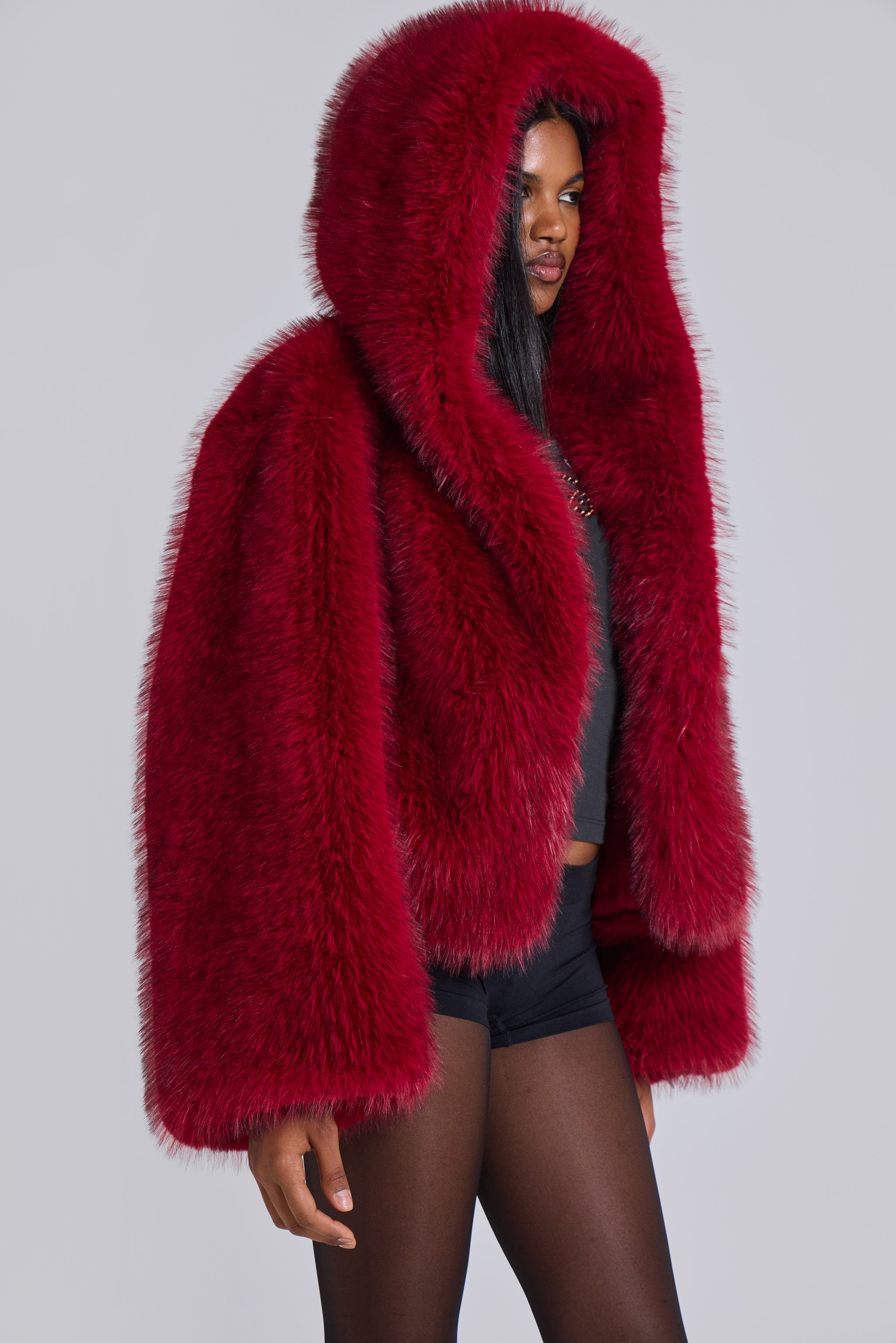 Marwa Oversized Faux Fur Coat