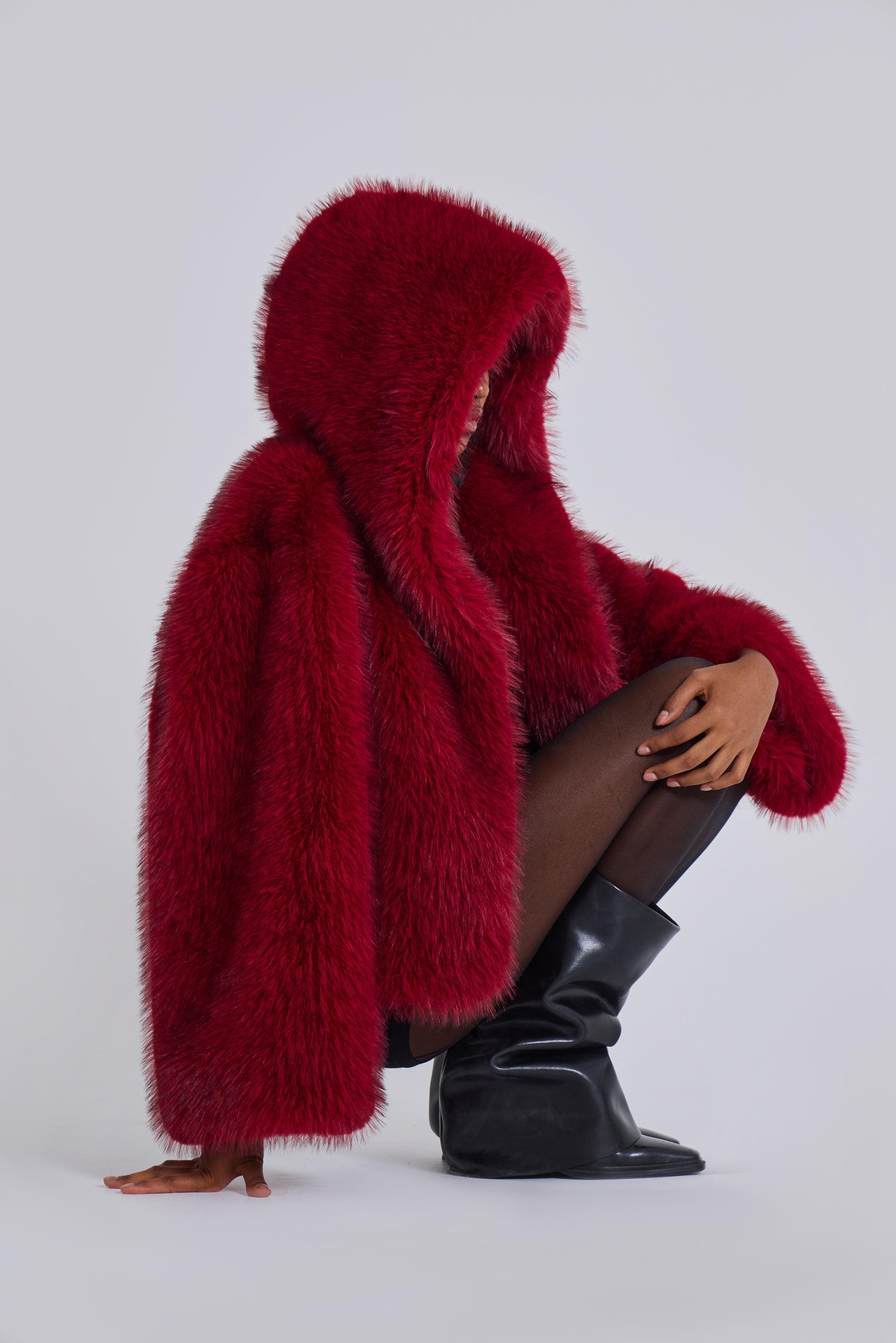 Marwa Oversized Faux Fur Coat