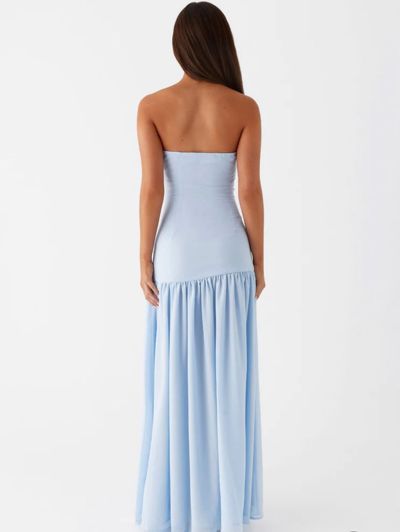 Eden | Strapless Dress Blue