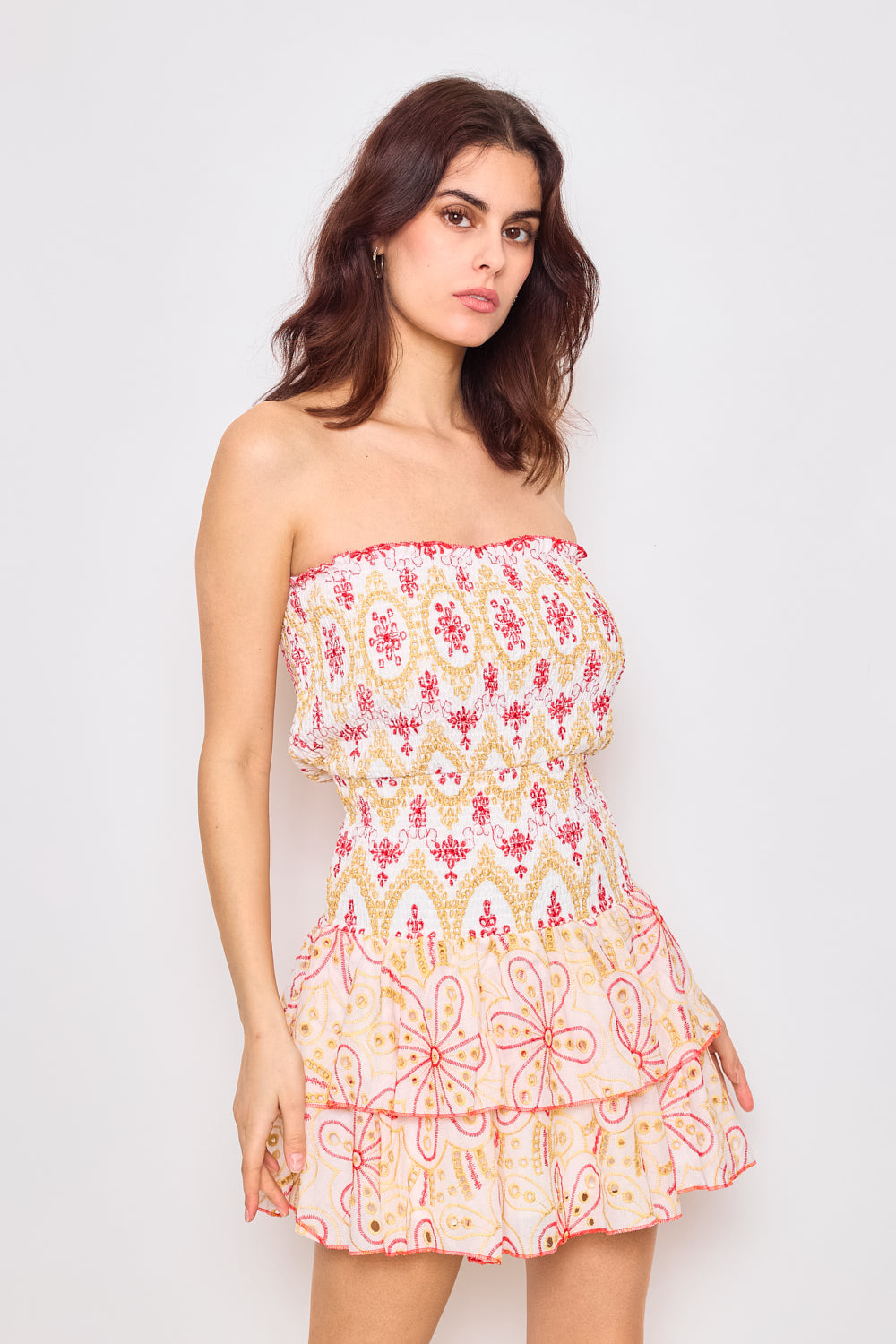 Ruby | Bustier Embroidery Dress