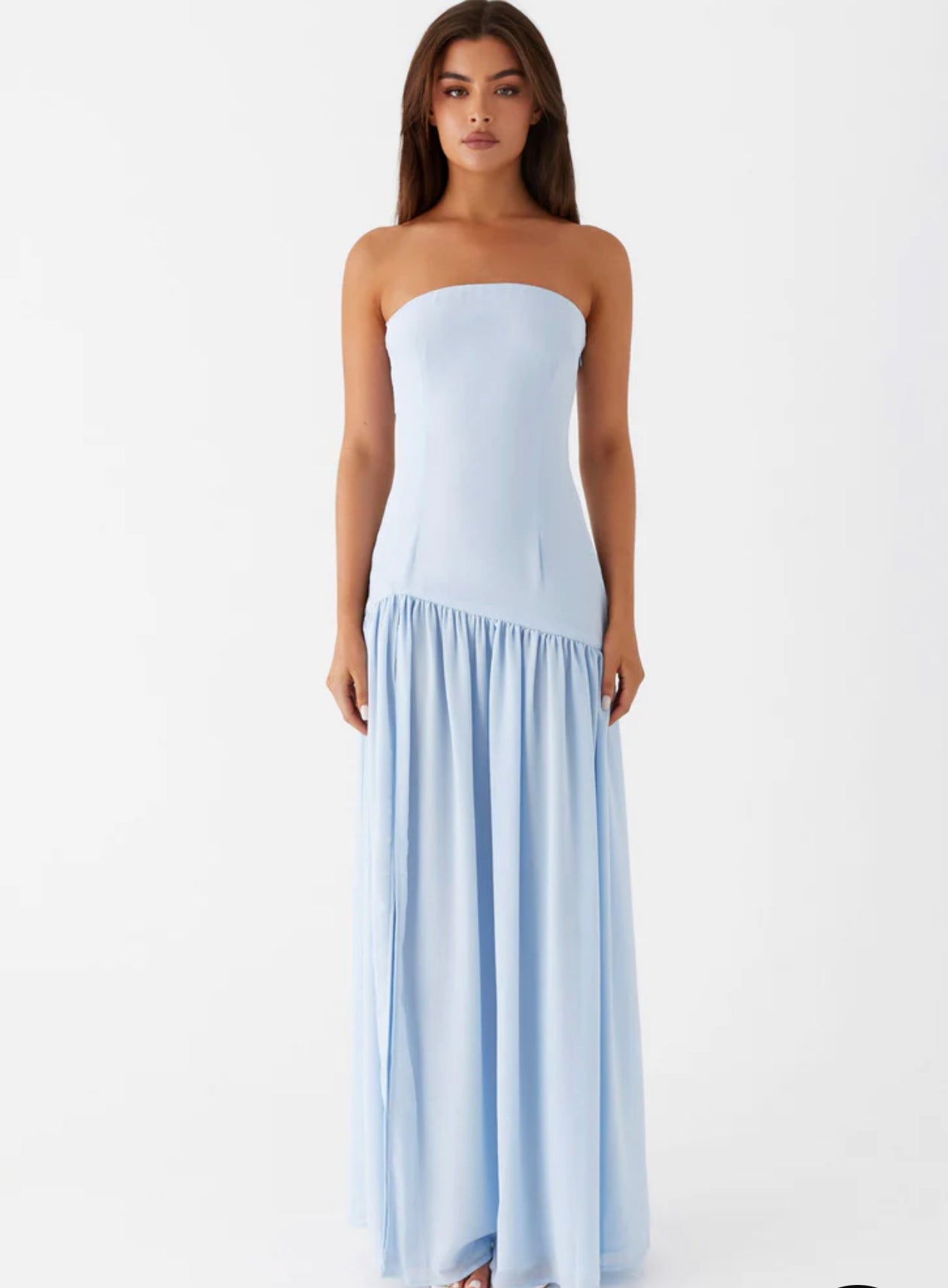 Eden | Strapless Dress Blue