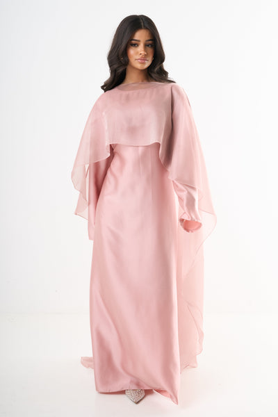 Sarah | Elegant Cape Dress