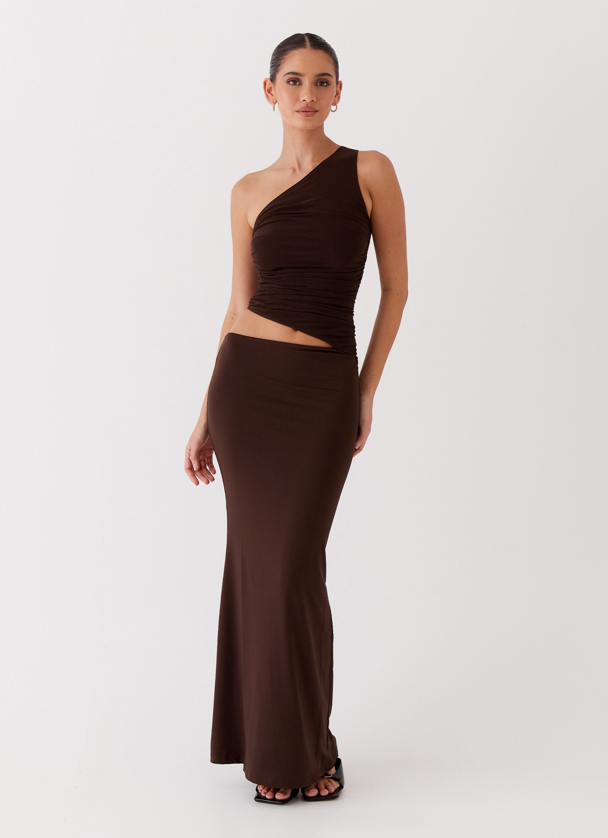 Stephanie | One Shoulder Maxi Dress