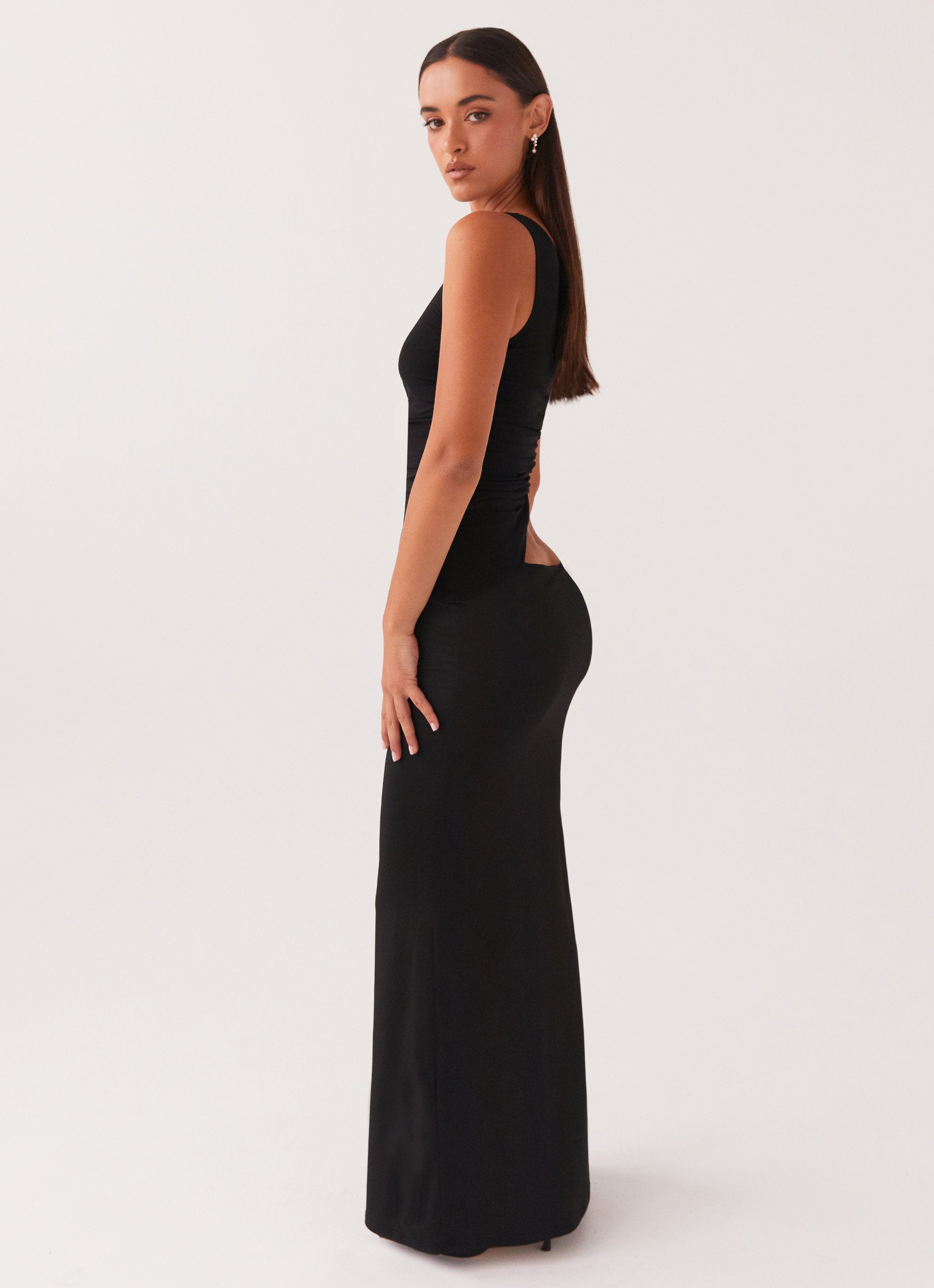 Stephanie | One Shoulder Maxi Dress