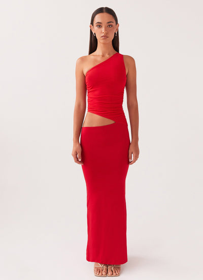 Stephanie | One Shoulder Maxi Dress