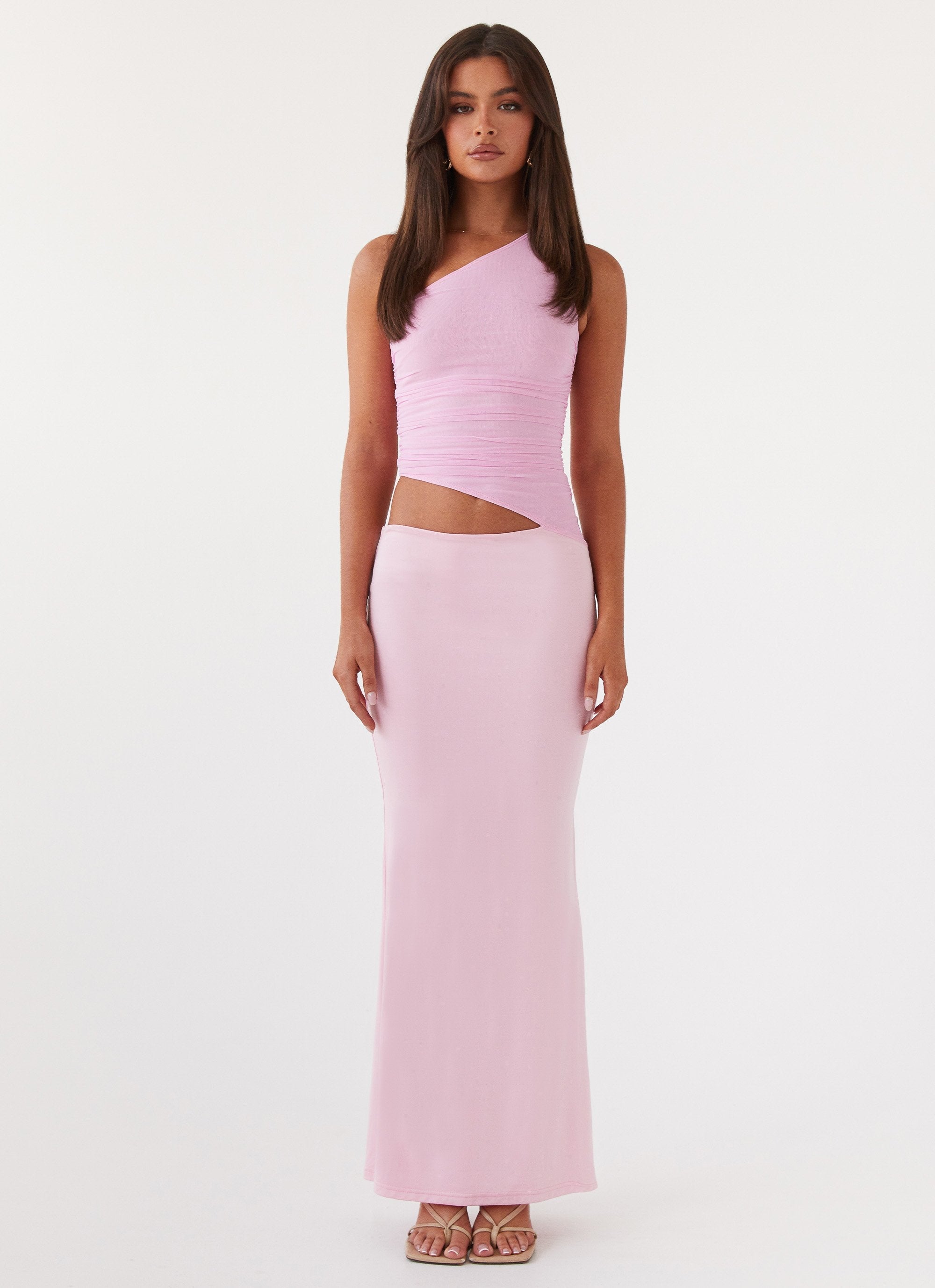 Stephanie | One Shoulder Maxi Dress