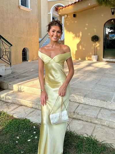 Elina | Elegant Satin Dress