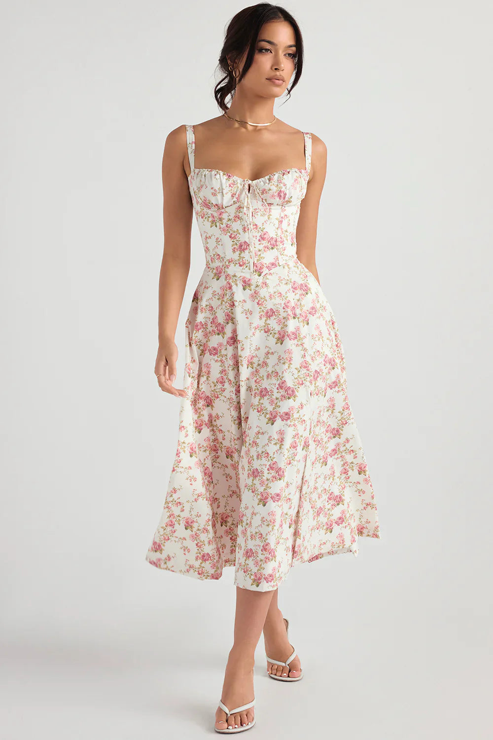 Auksie | Flower Midi dress