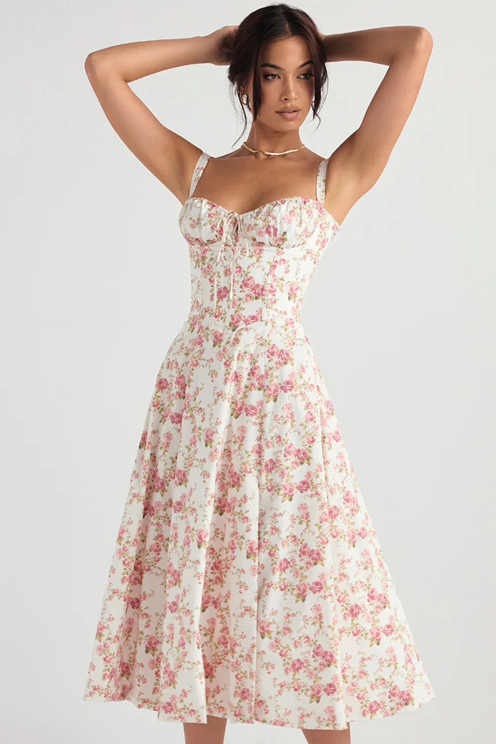 Auksie | Flower Midi dress