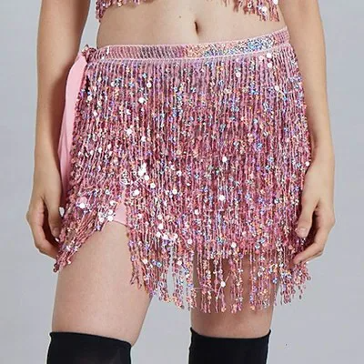 Yasmin Hand Beaded Mini Skirt - Blush Pink